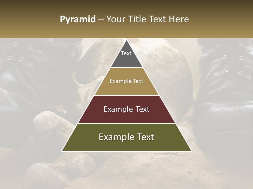 Wave Portrait Caucasian PowerPoint Template