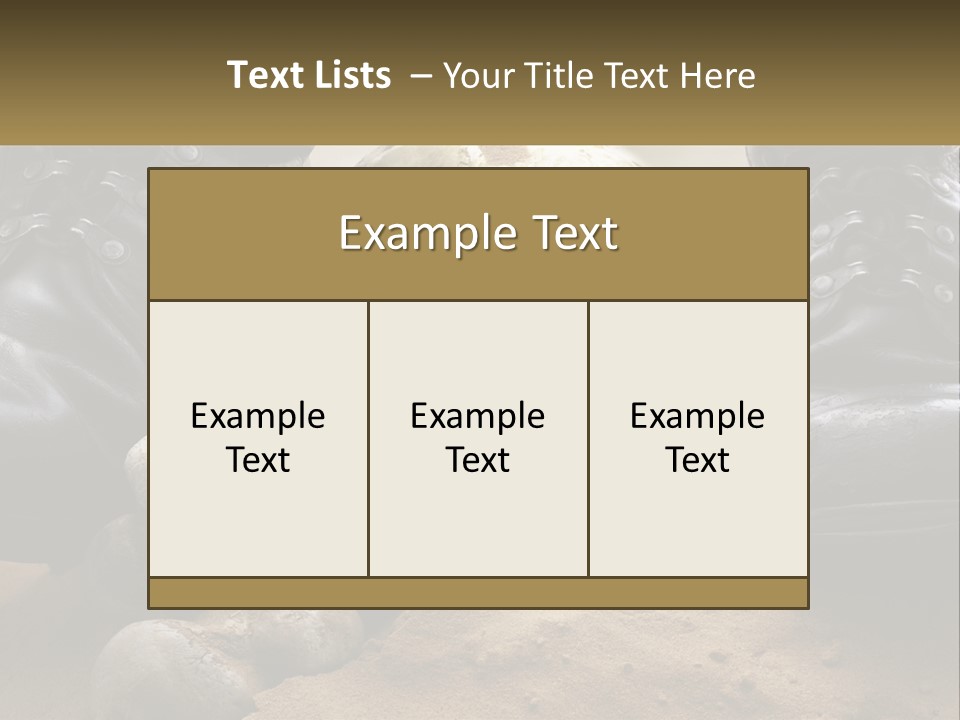 Wave Portrait Caucasian PowerPoint Template