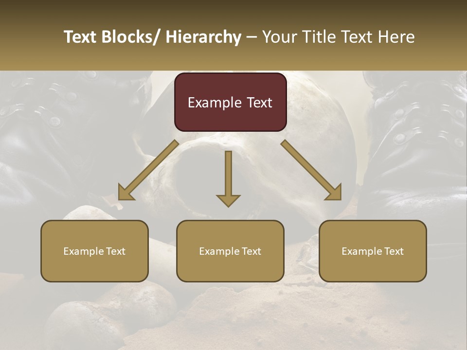 Wave Portrait Caucasian PowerPoint Template