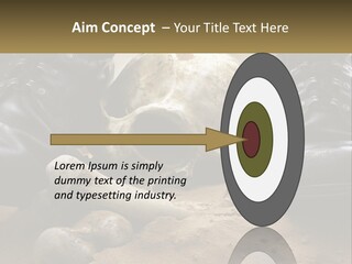 Wave Portrait Caucasian PowerPoint Template