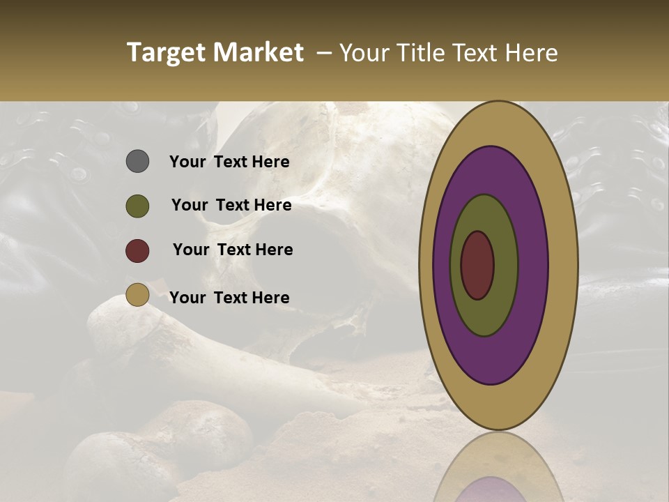 Wave Portrait Caucasian PowerPoint Template