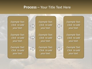 Wave Portrait Caucasian PowerPoint Template