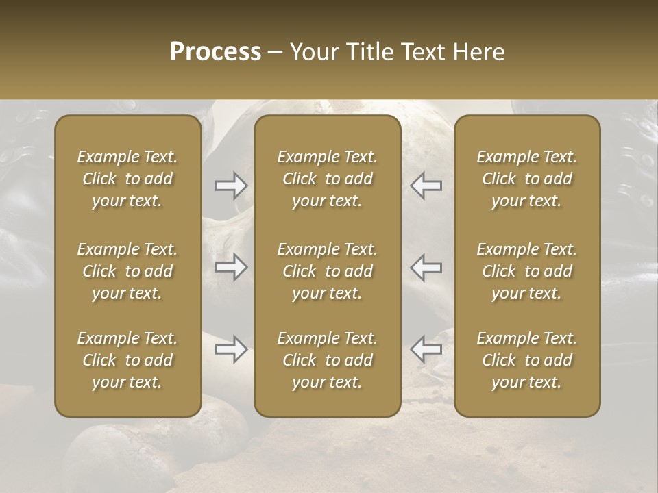 Wave Portrait Caucasian PowerPoint Template