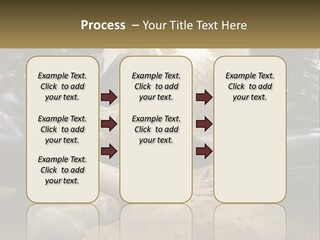 Wave Portrait Caucasian PowerPoint Template