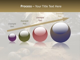 Wave Portrait Caucasian PowerPoint Template