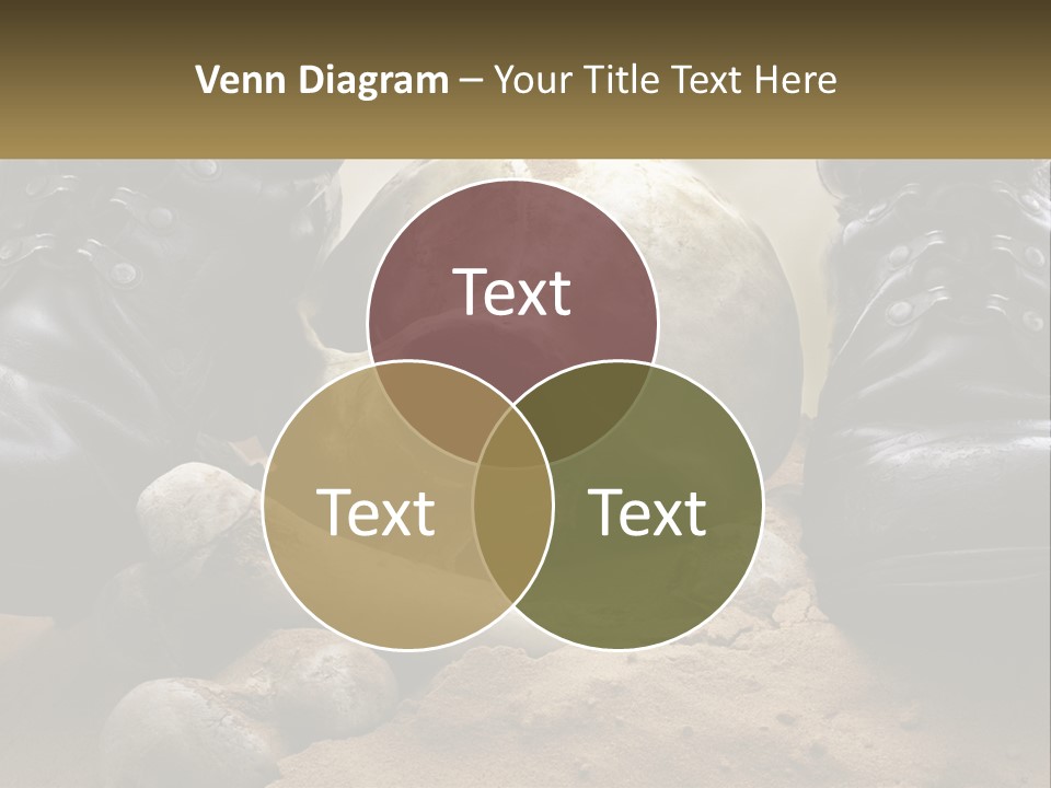 Wave Portrait Caucasian PowerPoint Template