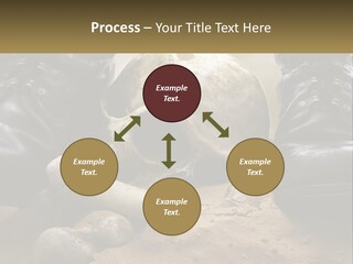 Wave Portrait Caucasian PowerPoint Template