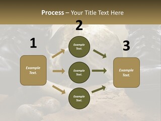 Wave Portrait Caucasian PowerPoint Template