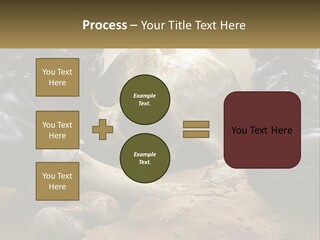 Wave Portrait Caucasian PowerPoint Template
