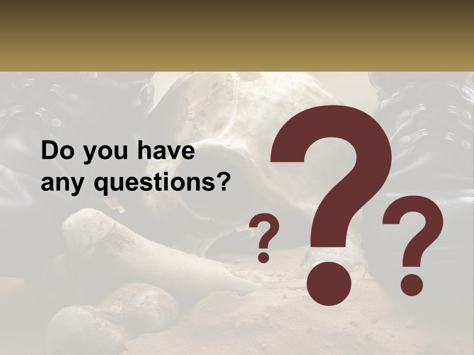 Wave Portrait Caucasian PowerPoint Template