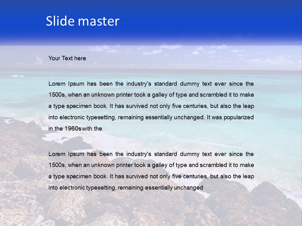 Parent Caucasian Portrait PowerPoint Template