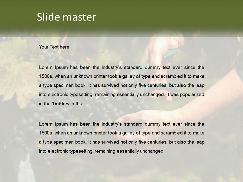 Beach Elderly Wave PowerPoint Template