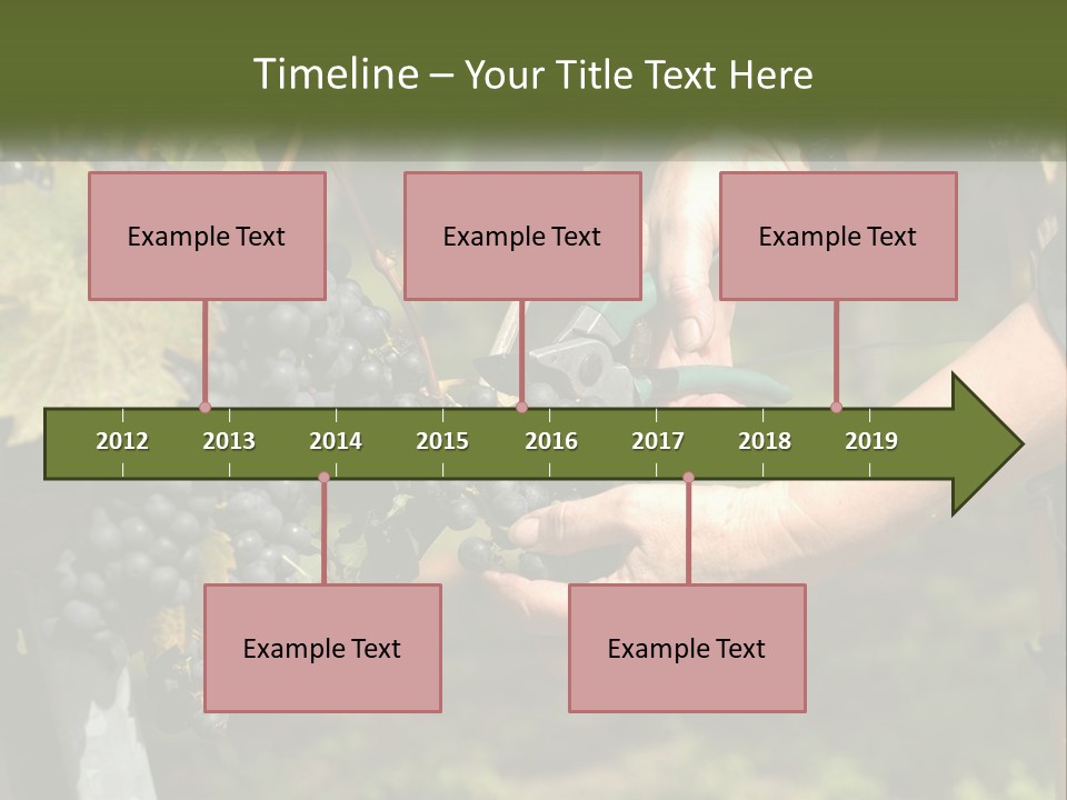 Beach Elderly Wave PowerPoint Template