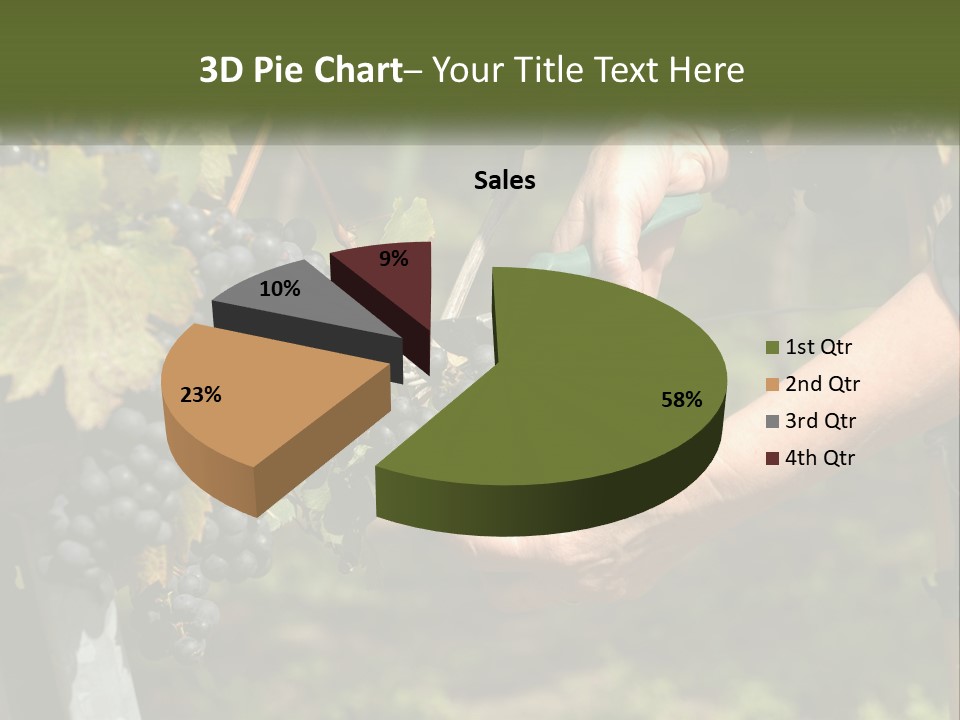 Beach Elderly Wave PowerPoint Template