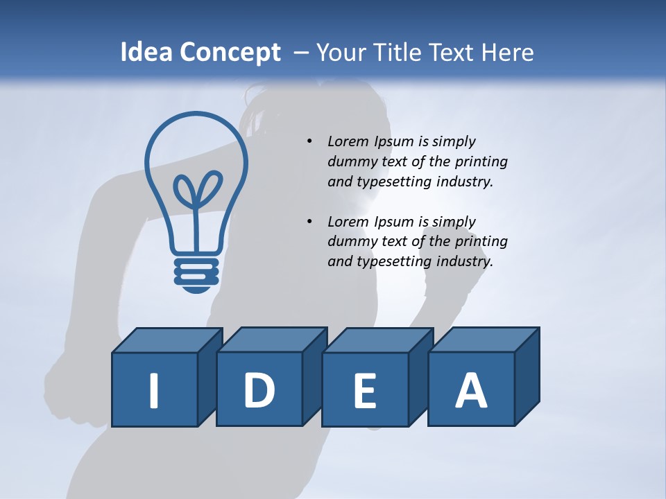 Caucasian Pensioner Old PowerPoint Template