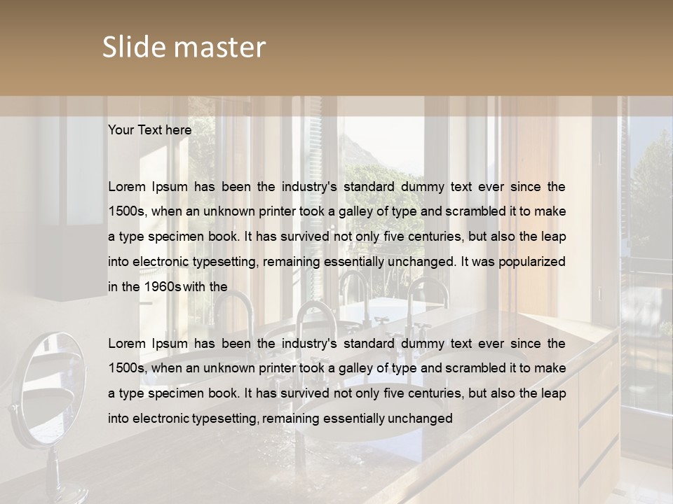 Wellness Mother Water PowerPoint Template