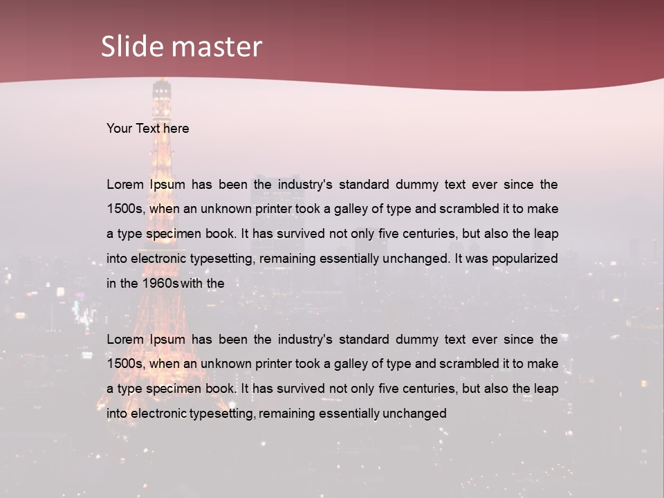 Older Caucasian Calm PowerPoint Template