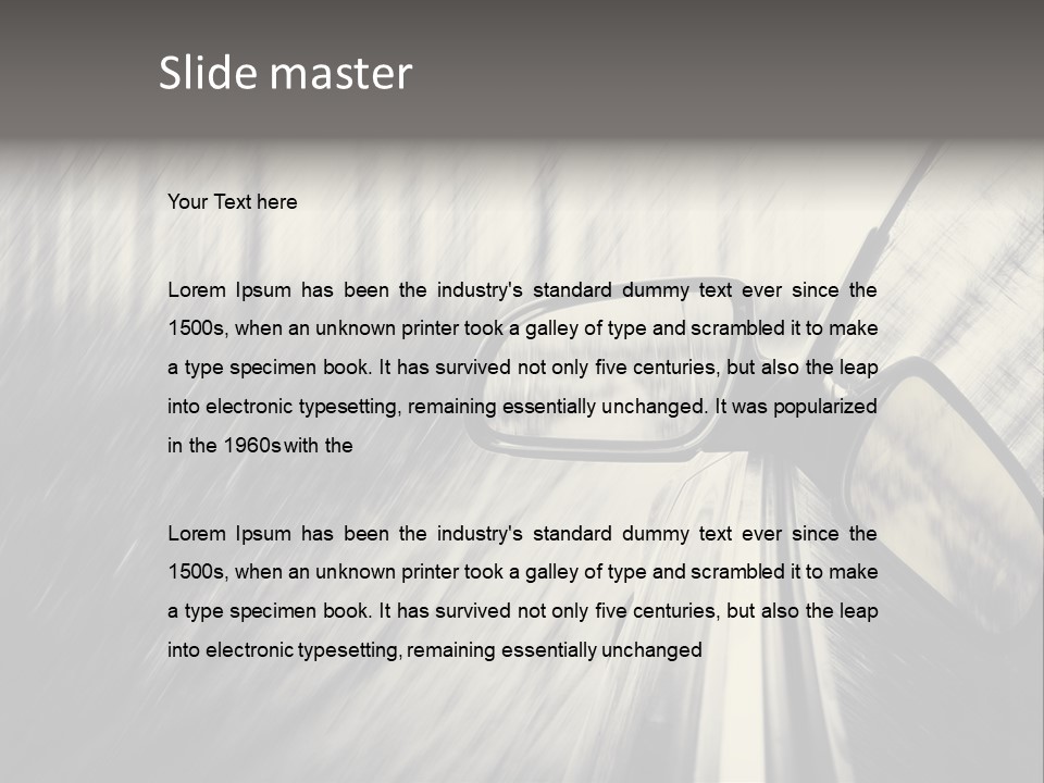 Caucasian Life Pensioner PowerPoint Template