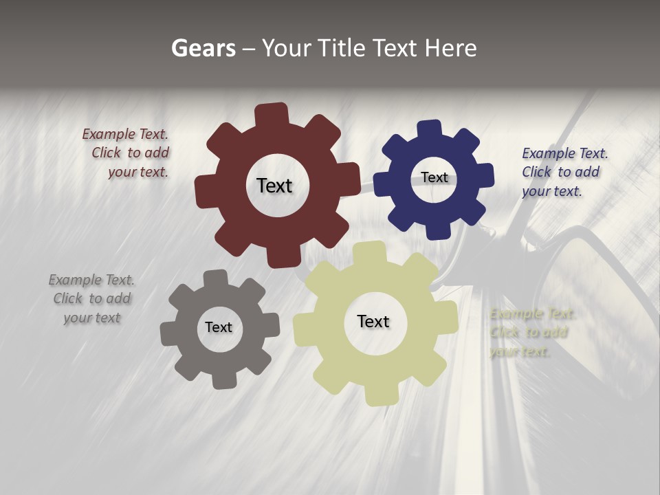 Caucasian Life Pensioner PowerPoint Template