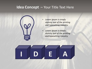 Caucasian Life Pensioner PowerPoint Template