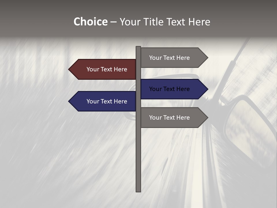 Caucasian Life Pensioner PowerPoint Template
