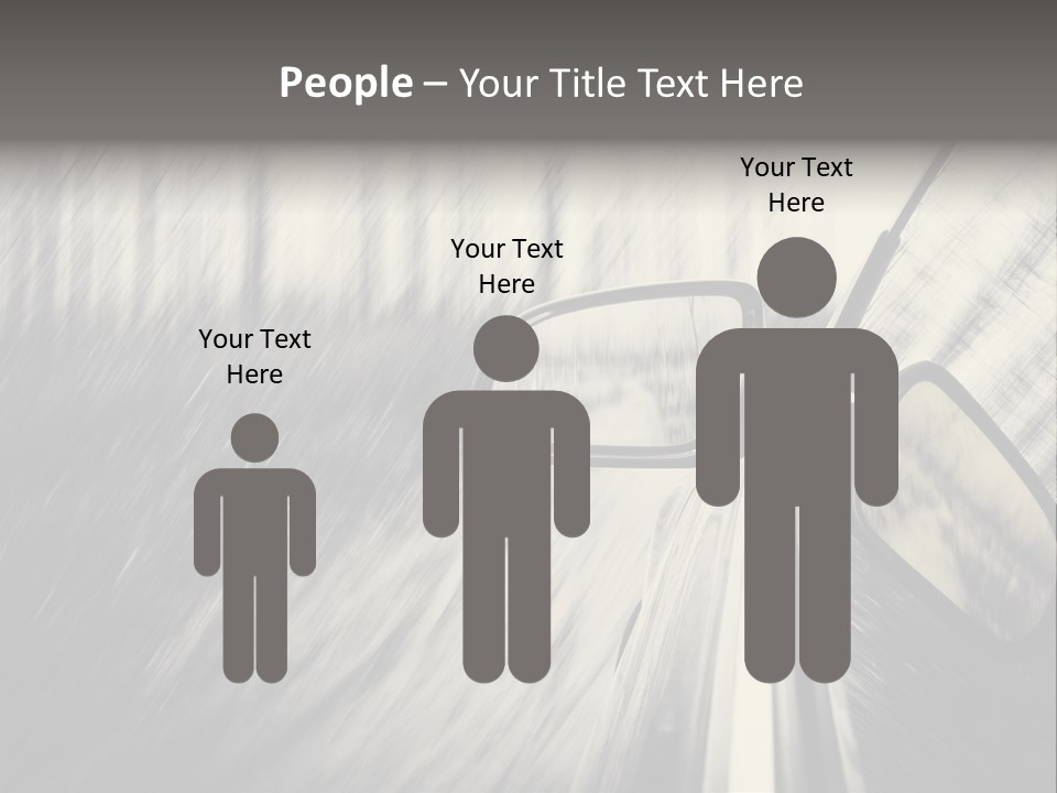 Caucasian Life Pensioner PowerPoint Template