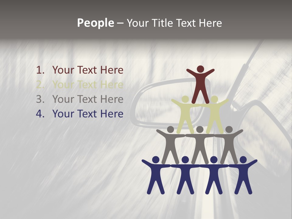 Caucasian Life Pensioner PowerPoint Template