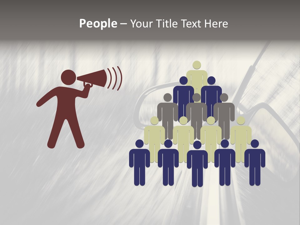 Caucasian Life Pensioner PowerPoint Template