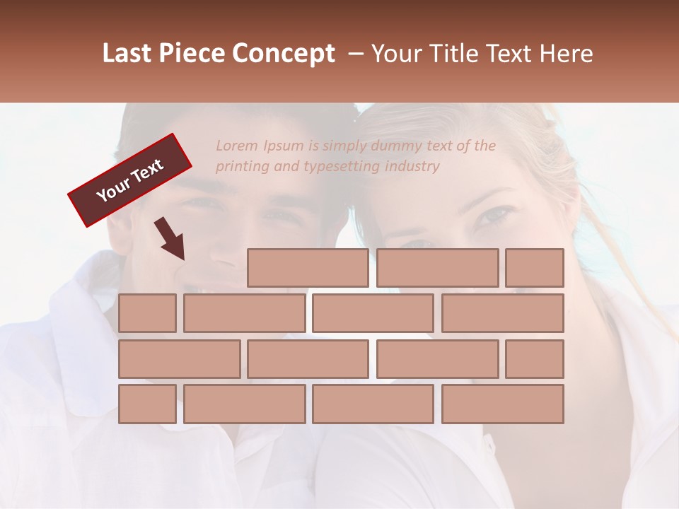 Sunset Pensioner Portrait PowerPoint Template