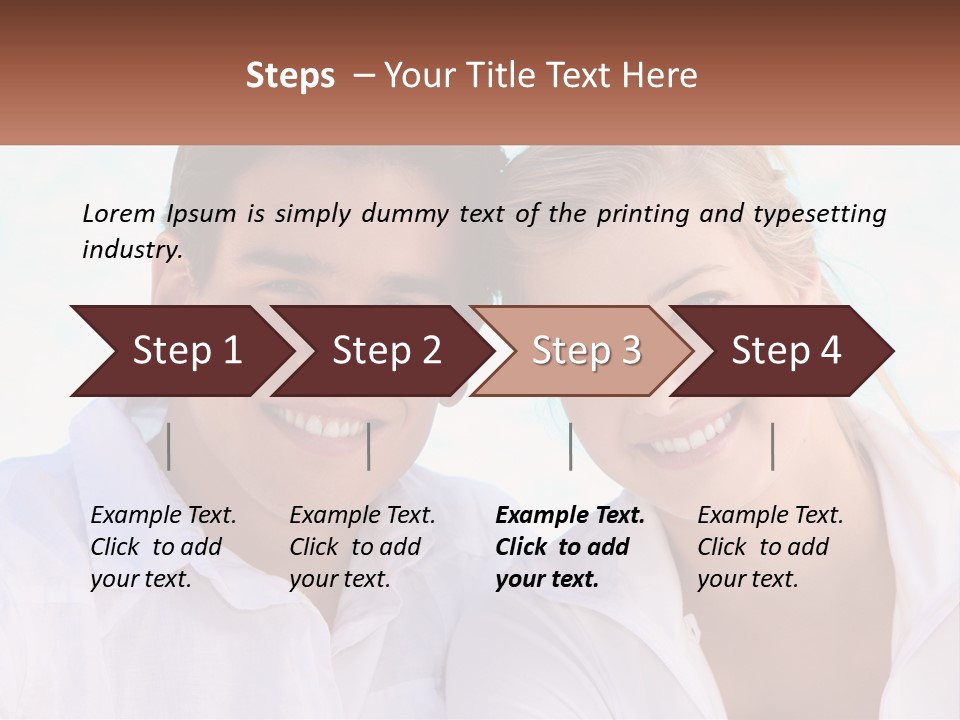 Sunset Pensioner Portrait PowerPoint Template
