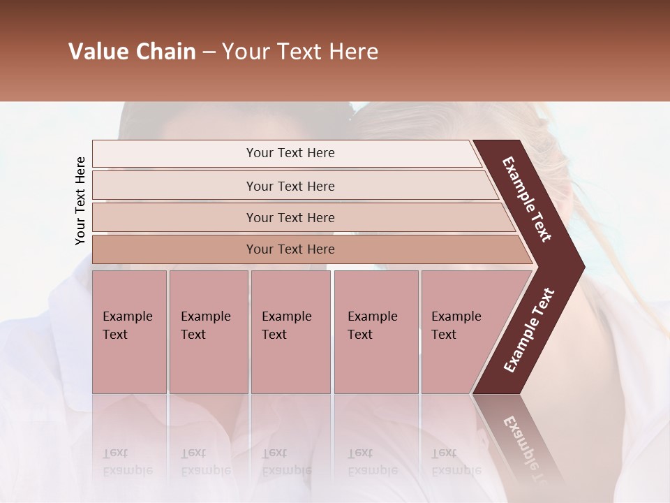 Sunset Pensioner Portrait PowerPoint Template