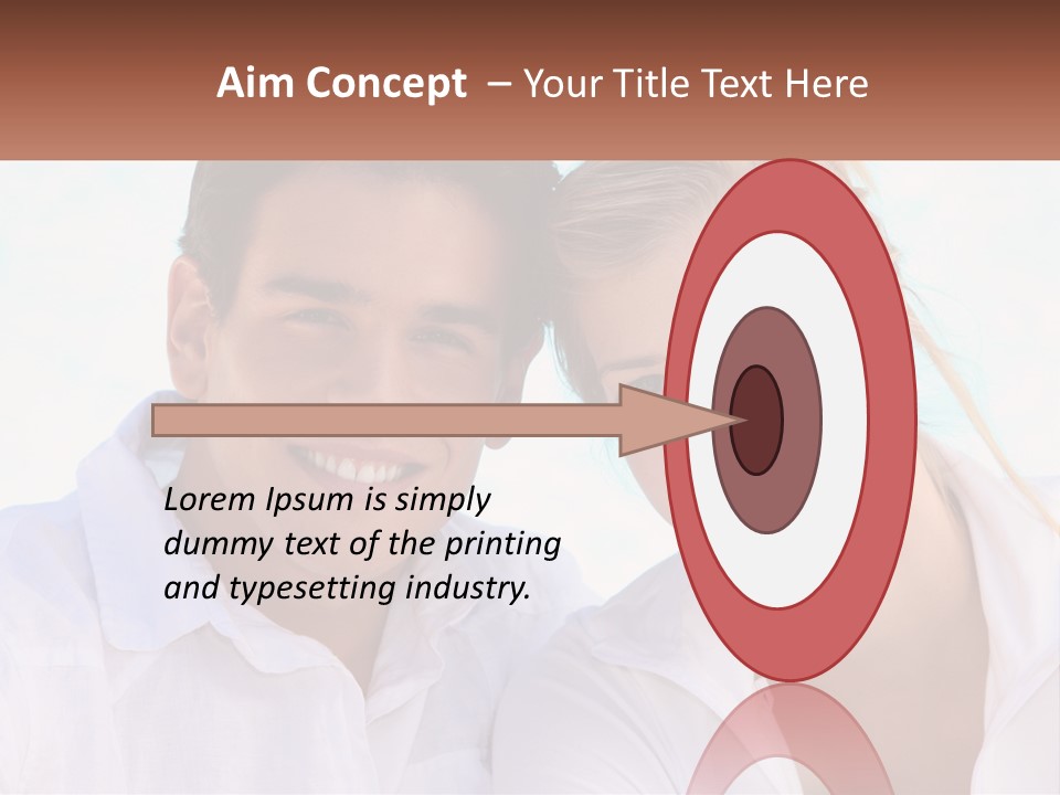 Sunset Pensioner Portrait PowerPoint Template