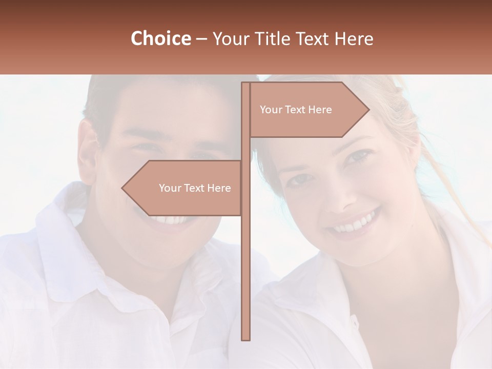 Sunset Pensioner Portrait PowerPoint Template