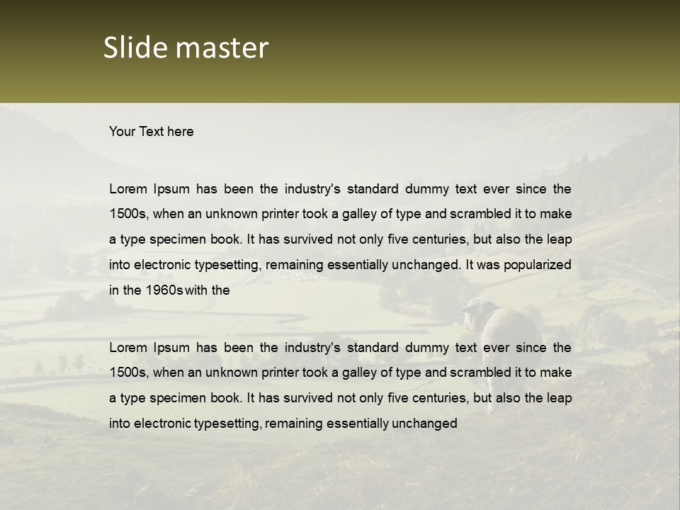 Calm Sea Older PowerPoint Template
