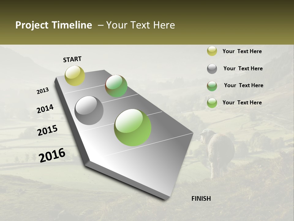 Calm Sea Older PowerPoint Template