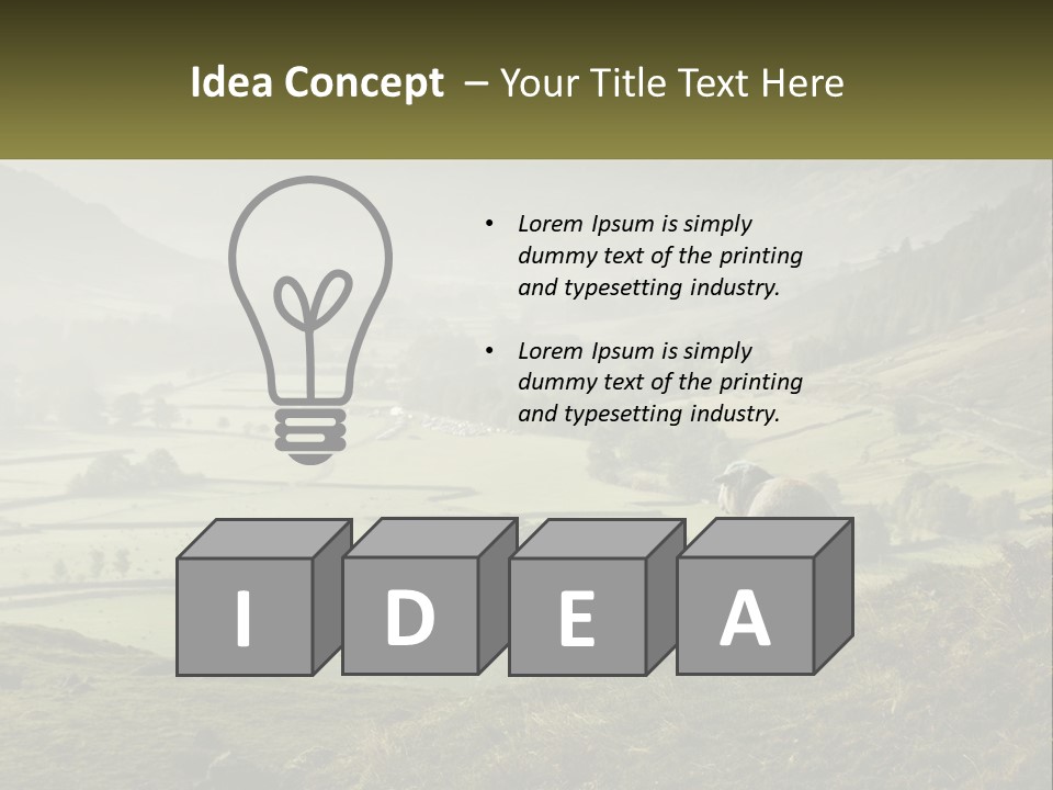 Calm Sea Older PowerPoint Template