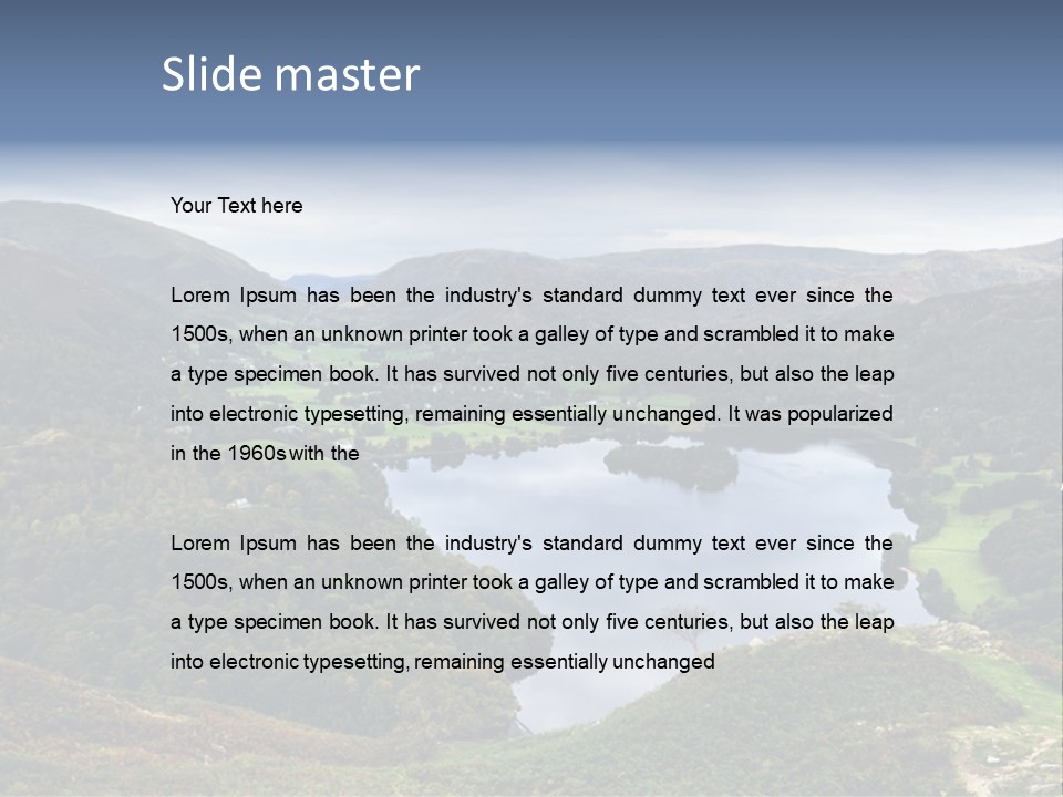 Coast Standing Water PowerPoint Template