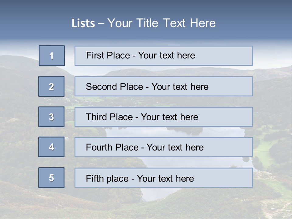 Coast Standing Water PowerPoint Template