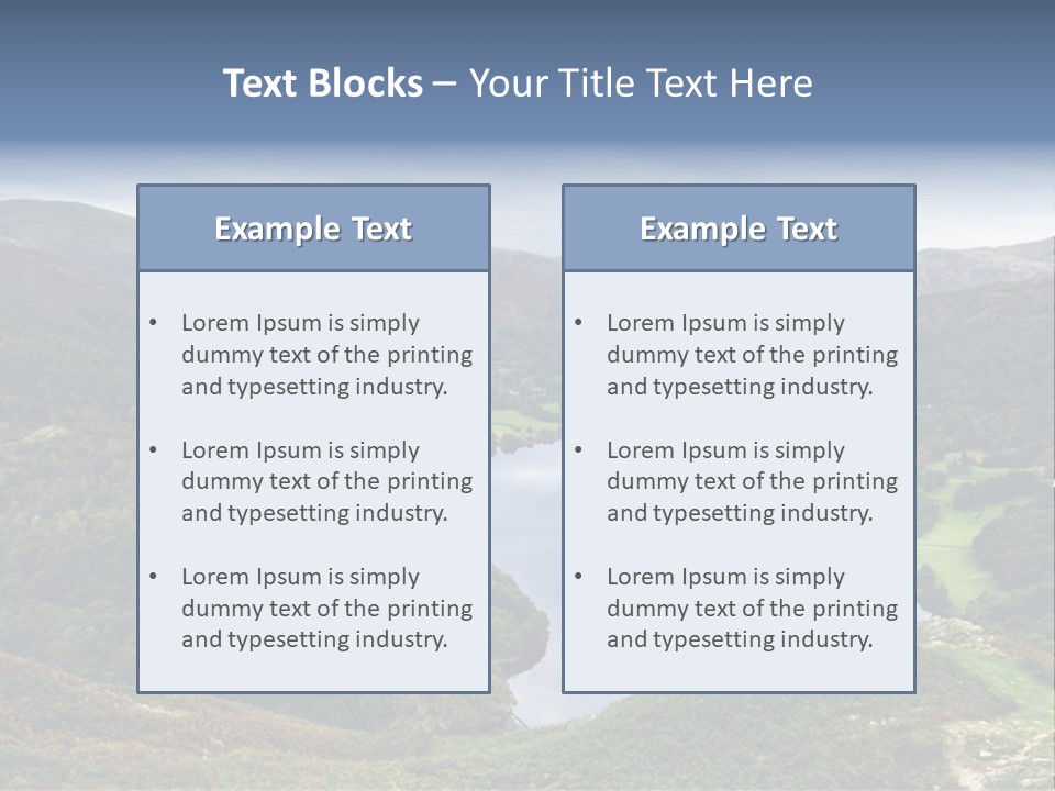 Coast Standing Water PowerPoint Template