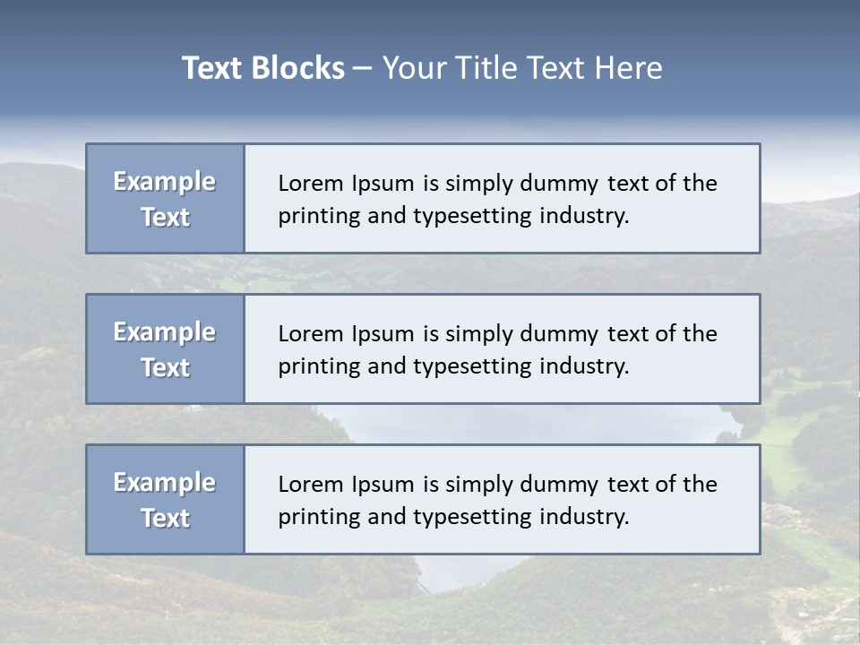 Coast Standing Water PowerPoint Template