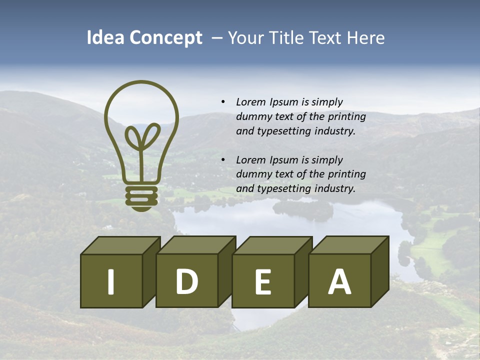 Coast Standing Water PowerPoint Template