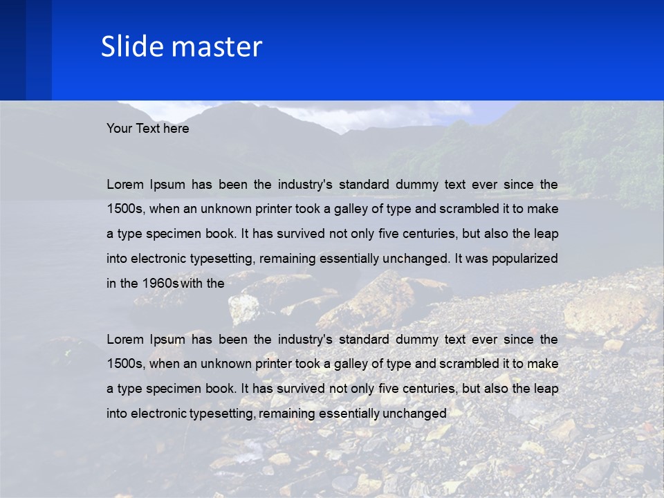 Standing Sand Portrait PowerPoint Template