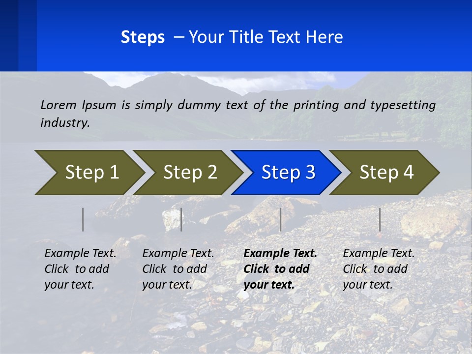 Standing Sand Portrait PowerPoint Template