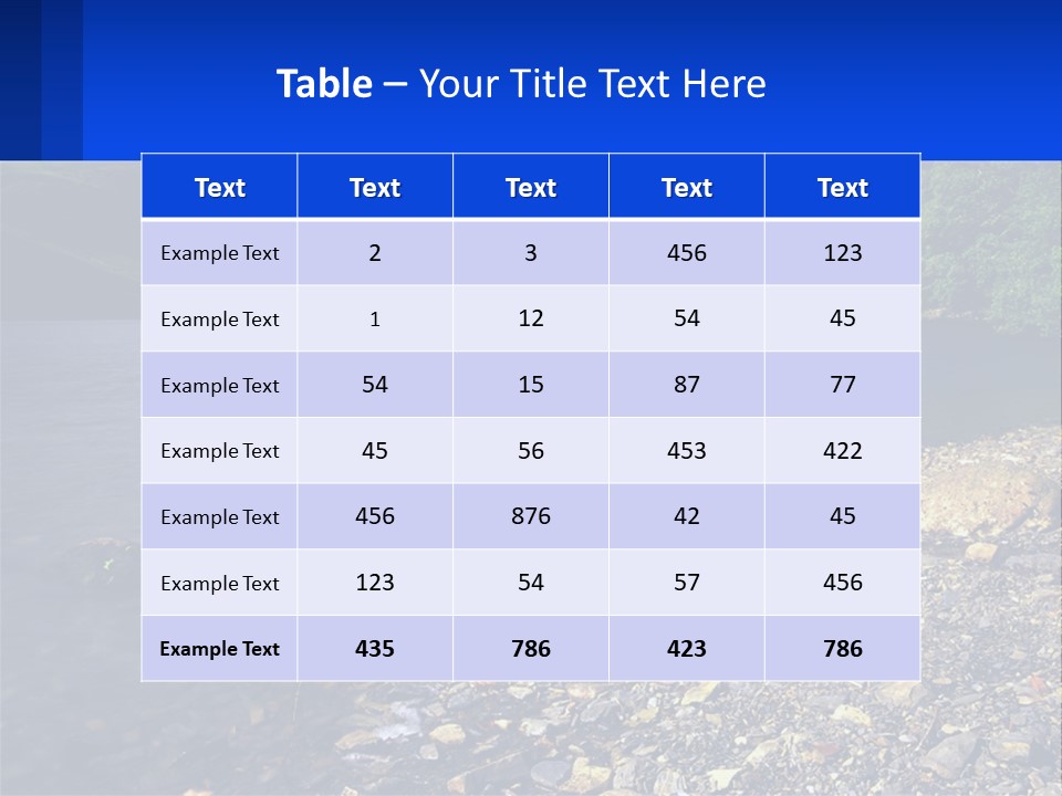 Standing Sand Portrait PowerPoint Template
