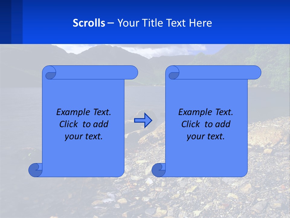 Standing Sand Portrait PowerPoint Template