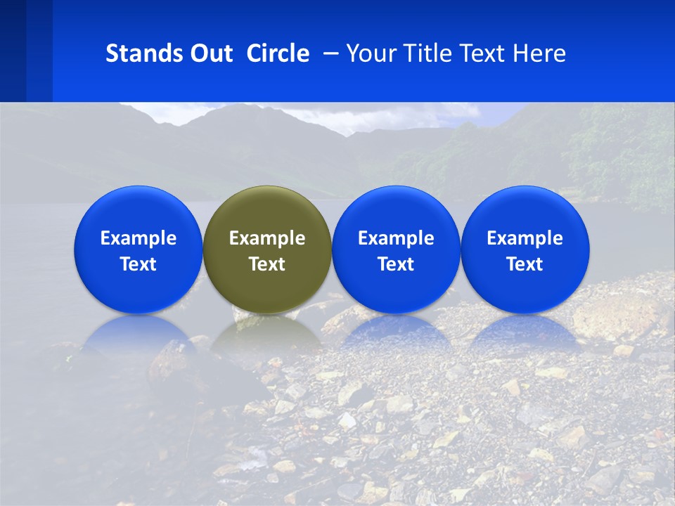 Standing Sand Portrait PowerPoint Template