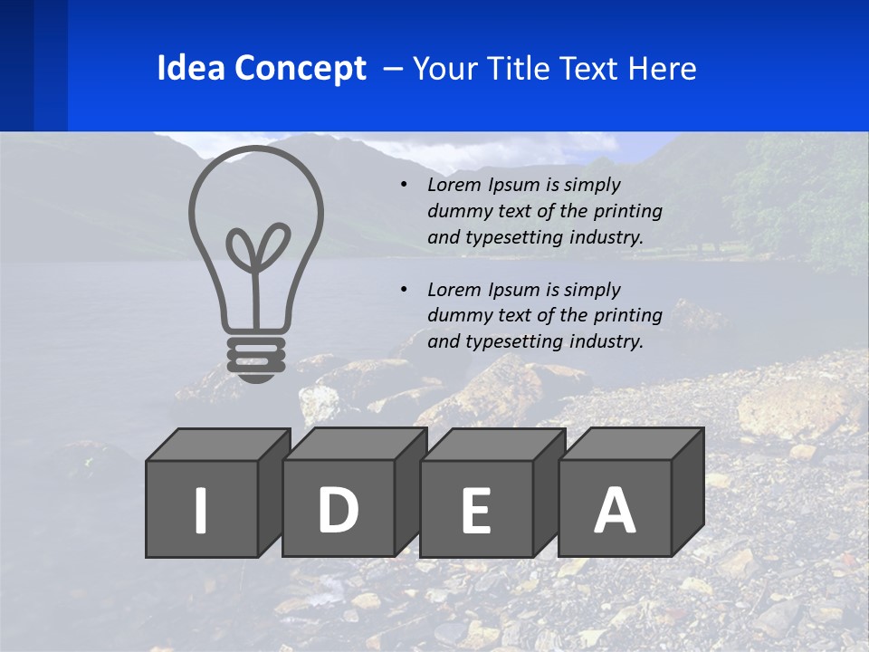 Standing Sand Portrait PowerPoint Template