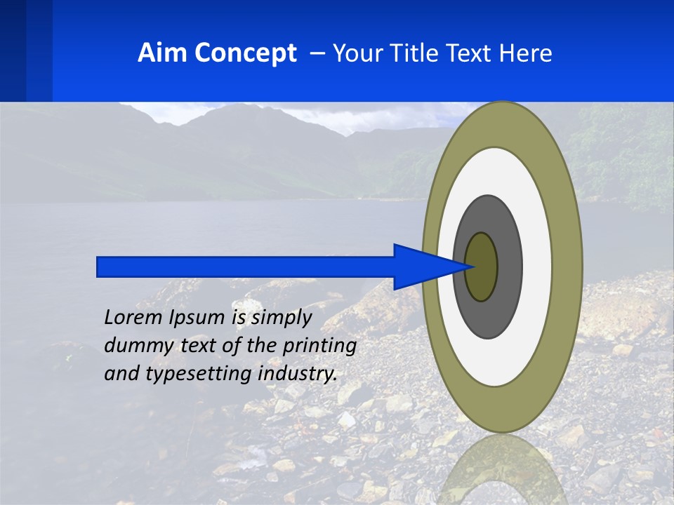 Standing Sand Portrait PowerPoint Template