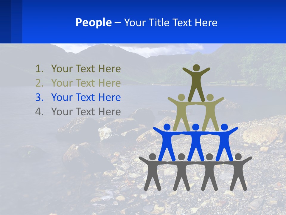 Standing Sand Portrait PowerPoint Template