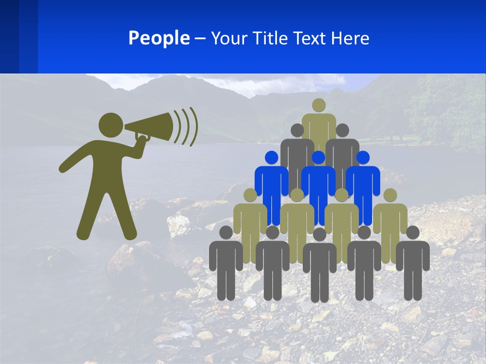 Standing Sand Portrait PowerPoint Template